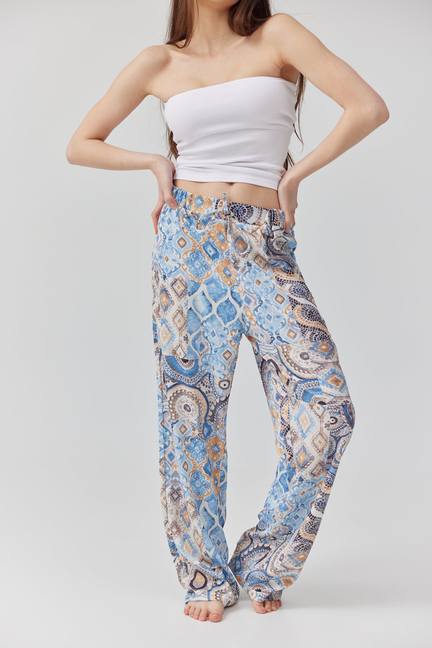 Azure Patterns Pants