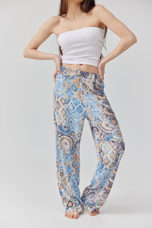 Azure Patterns Pants